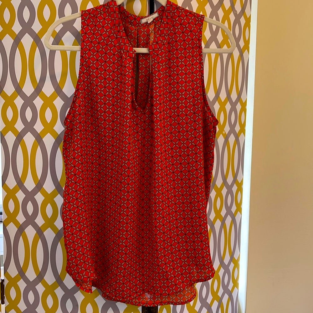 Pleione orange dress tank